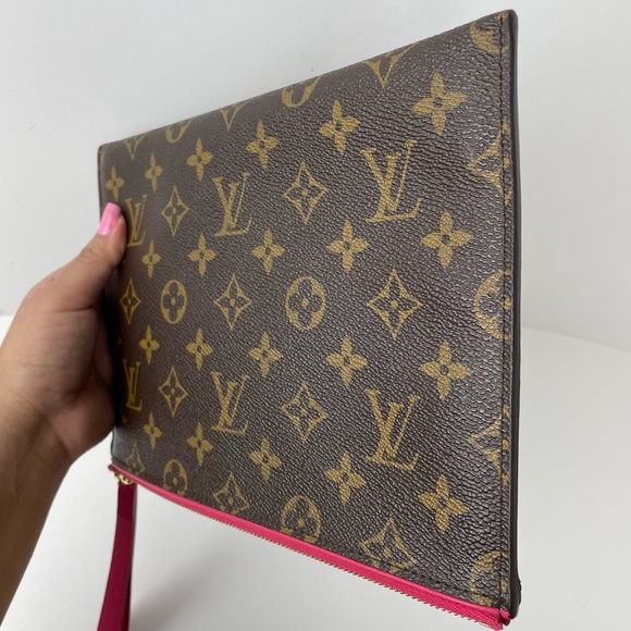 Louis Vuitton Pallas Wristlet Clutch Monogram Hot Pink - Picture 7 of 17
